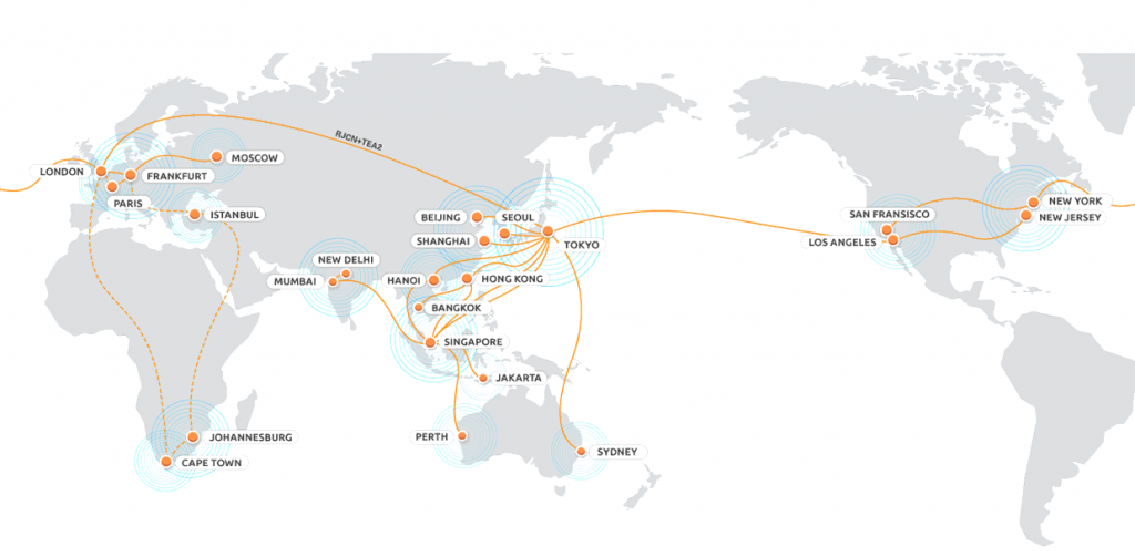 Telehouse Global Data Centre Network Map 1024x503 DISASTER RECOVERY