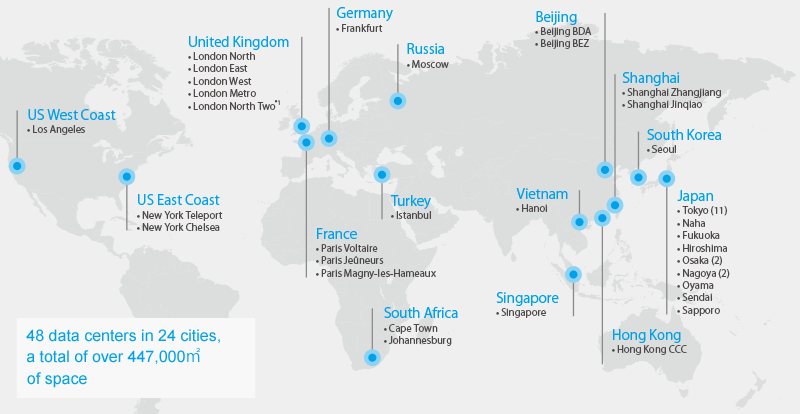 Telehouse DC Map Data from All Around the World is Gathered in Kozyatağı, Istanbul